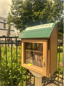 Little free library stationed in downtown sebring, Florida